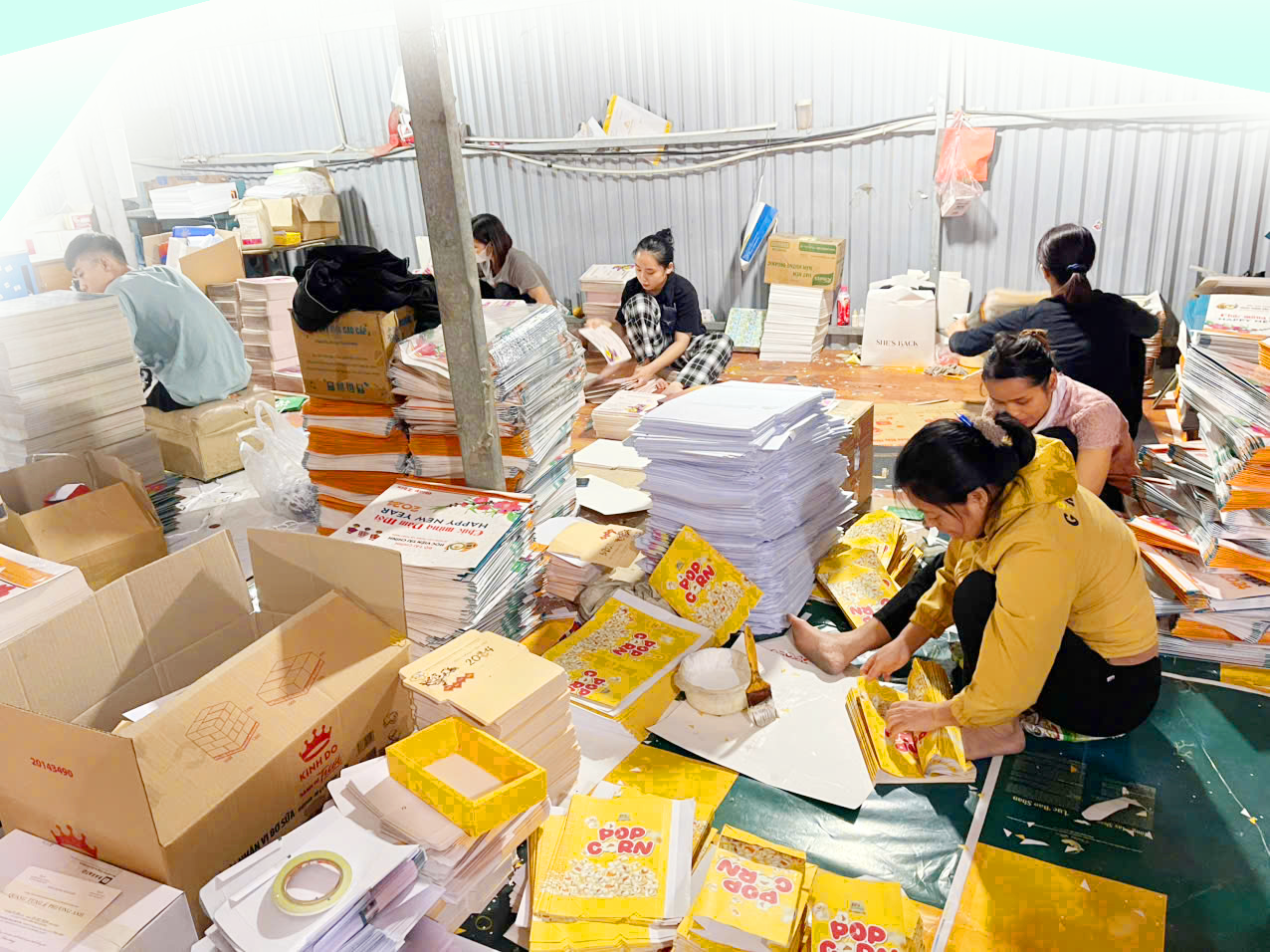 GIA CÔNG BAO BÌ BỎNG NGÔ